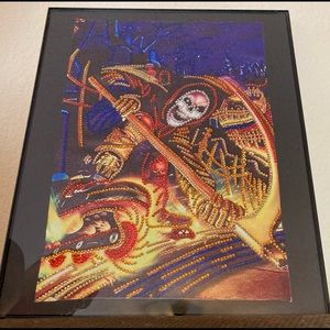 Finished Crystal Rhinestone Grim Reaper Diamond Painting